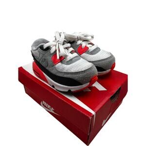 Nike Air Max 90 Toddler Size 6C White Black Grey Orange Kids Shoes
